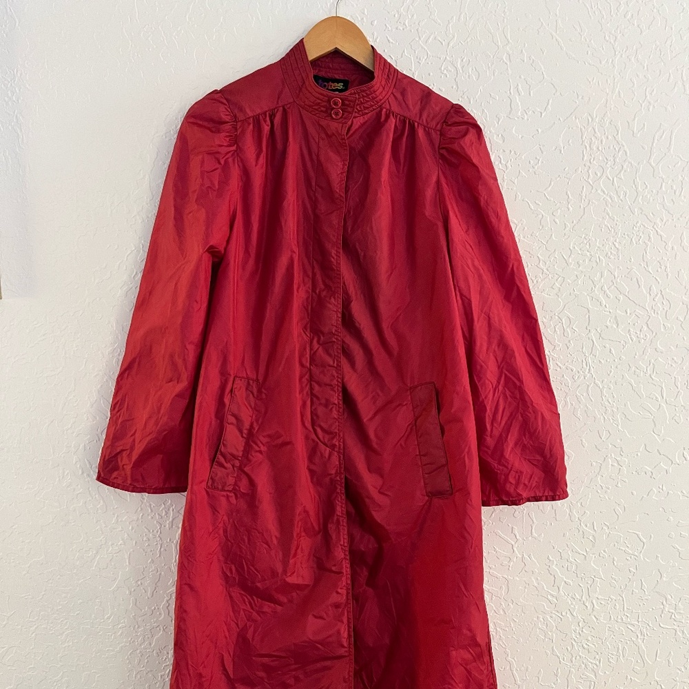 Rose Pink Spring Rain Jacket, 90's Vintage, Pockets, M, Totes